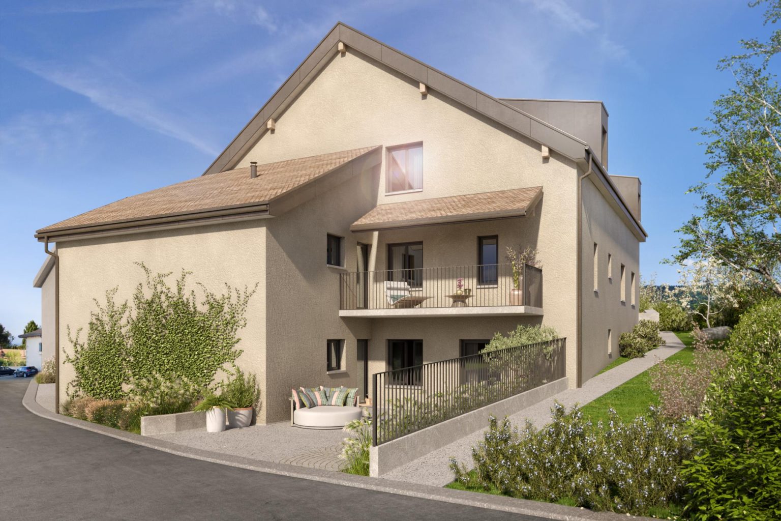 Promotion de 5 appartements, 1 commerce et 1 atelier à Bassins