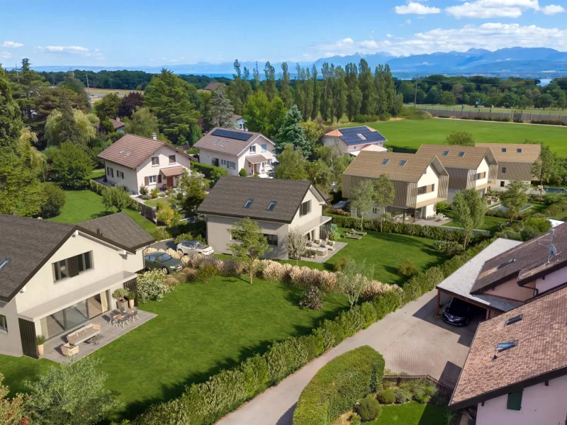 Promotion de cinq villas individuelles à Chavannes-de-Bogis