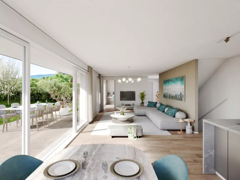 Prochainement à Le Vaud belle promotion de deux villas mitoyennes